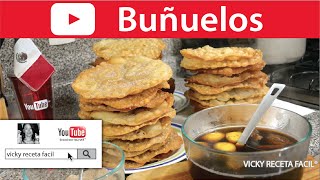 BUÑUELOS ❤️ Vicky Receta Facil [upl. by Amaleta]