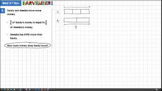 Word Problem solved with Bar Model 3 Nov 2021 Barvember solution [upl. by Barbara-Anne992]