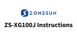 Zonesun ZSXG100J Instructions [upl. by Ellak156]