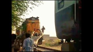 Reckless attaching of Engine with Train Rough Shunting [upl. by Jammal928]