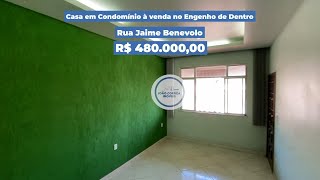 Casa em Condomínio à venda no Engenho Novo  Rua Jaime Benevolo [upl. by Yadahs]