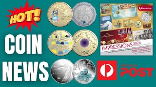 HUGE News  MUST have Coins in the next Aus Post Impressions 2024 Coins amp Stamps [upl. by Llirret]