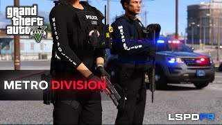 Metro Division Stops a Car Bomb  GTA 5 LSPDFR AIVoiceovers NO COMMENTARY 040 [upl. by Twedy741]