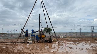 Standard Penetration Test by Soil investigation [upl. by Fisoi943]