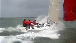 Extreme Sailing 196 knots on J80  Yeehaaa [upl. by Gamali]