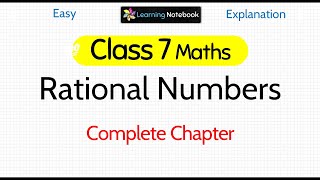 Class 7 Maths Rational Numbers [upl. by Assenaj]