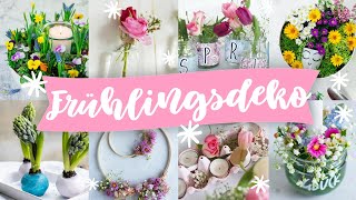 FRÜHLINGSDEKO IDEEN selber machen 🌸 8 schnelle amp einfache FRÜHLINGS DEKORATION  TRYTRYTRY [upl. by Ahseikram]