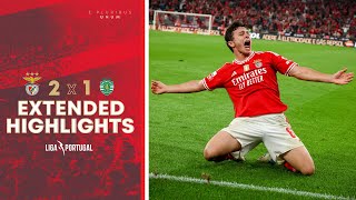 Extended Highlights  SL Benfica 21 Sporting CP [upl. by Leuneb]