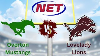 HS Football Overton vs Lovelady [upl. by Lewse]