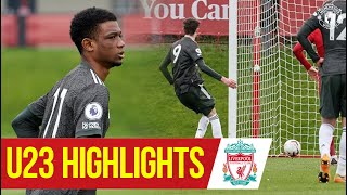 U23 Highlights Liverpool 36 Manchester United  The Academy [upl. by Lavine264]