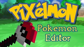 MINECRAFT PIXELMON  Tutorial  Pokemon Editor [upl. by Adao]