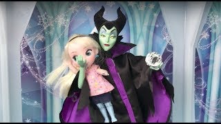 Elsa vs Maleficent Frozen Elsa Toddler gets taken by Maleficent Battle in the Ice Palace [upl. by Laehplar]