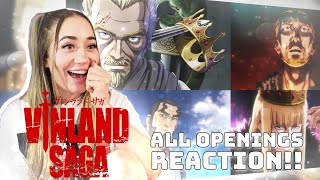 BANGER ALERT First Time Reacting to ALL VINLAND SAGA Openings 14 [upl. by Inah]