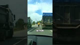 Reckless Driver Gets Instant Justice By Truckers 😱 [upl. by Shelbi85]