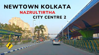 quotExploring the Streets of Newtown Kolkataquot  Kolkata 4k Drive [upl. by Arvind]