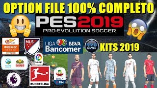 PES 2019 OPTION FILE MAIS COMPLETO QUE EXISTE PES2019 [upl. by Htebiram]