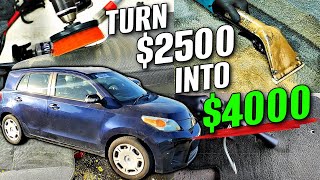 Car Flipping This 2500 Scion XD For Profit  Car Detailing Restoration Car Flip [upl. by Nenad504]