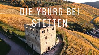 Luftaufnahmen der Yburg bei Stetten und Weinberge Remstal [upl. by Urbana]