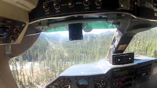 Britten Norman Islander landing at a wilderness ranch [upl. by Atirb388]