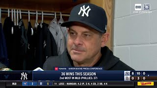 Aaron Boone on Jon Bertis injury status [upl. by Alfy854]