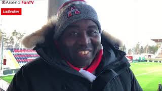 Östersund vs Arsenal Vlog  Its Nice But Fkng COLD [upl. by Ssalguod966]