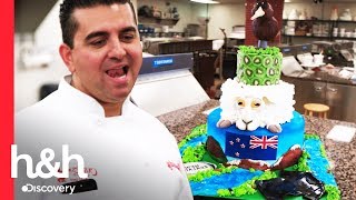 Um bolo de kiwi para os kiwis  Cake Boss  Discovery HampH Brasil [upl. by Nibbs]