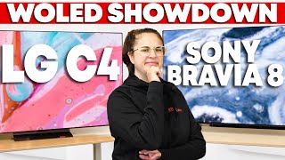 LG C4 vs Sony BRAVIA 8 Which Is The Better WOLED [upl. by Anihsit]