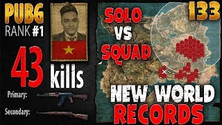 Eng Sub PUBG Rank 1  Rip113  43 kills AS Solo vs Squad  PLAYERUNKNOWNS BATTLEGROUNDS 133 [upl. by Marlea]