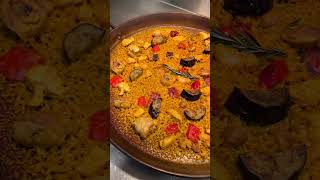 making paella 🥘 behindthescene videoshort HighSpeedDining [upl. by Ahtibat12]