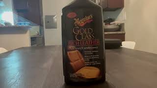 Meguiars G7214 Gold Class Rich Leather Lotion  Cleans Conditions amp Protects [upl. by Suoirrad]