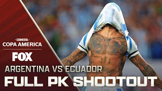 Argentina vs Ecuador Full Penalty Shootout  2024 Copa América [upl. by Korwun]