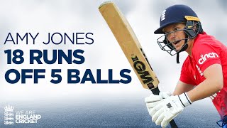 👀 Thrilling Over IN FULL  18 Runs off 5 Balls  Amy Jones vs Australia  Ashes 2023 [upl. by Jessamine823]