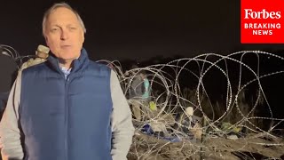 Andy Biggs Releases Video Of Migrants Crossing Border Into US At Eagle Pass Texas [upl. by Anileuqcaj]