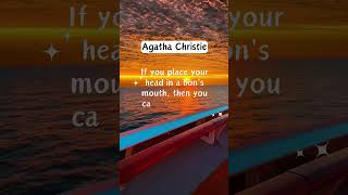 Agatha Christie motivation success quotesshorts quotesstatus quotes quotesaboutlife quote [upl. by Rees]