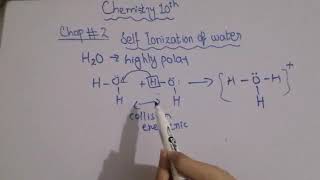 Chemistry class 10th  chapter 2  self ionization of water  make education easy [upl. by Einahpit576]