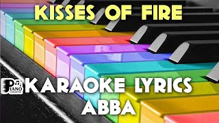 KISSES OF FIRE ABBA KARAOKE LYRICS VERSION HD [upl. by Anniram]