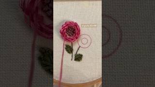 Blanket Flower Stitch ❤️embroiderytrending diyembroideryhandembroideryhandmadeembroiderythread [upl. by Rufena]