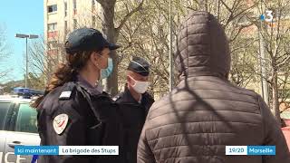 Trafic de drogue à Marseille  descente de la brigade des Stups dans la cité La Bricarde [upl. by Eetnod716]