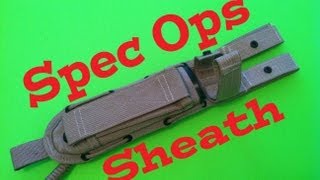 Spec Ops Knife Sheath Review [upl. by Nick746]