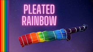 How to Tie Dye  Rainbow Pleated TShirt [upl. by Rj90]