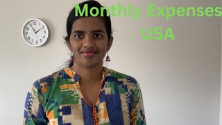 MONTHLY EXPENSES IN USA  Cost of Living  TELUGU VLOGS FROM USA [upl. by Aseefan]