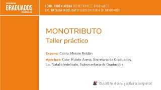 Monotributo Taller Práctico  Económicas UBA [upl. by Ag]