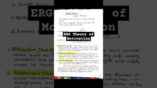 ERG Theory of Motivation by Clayton Alderfer [upl. by Martinic302]