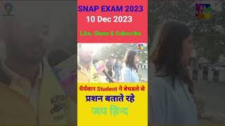 SNAP Exam analysis Today 2023 SNAP exam review 2023 [upl. by Ardnuasac]