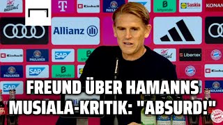 Freund kontert Hamanns MusialaKritik quotAbsurdquot [upl. by Eekram1]