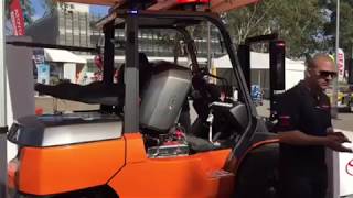 Toyota V8 Forklift at the Sydney Diesel Dirt amp Turf Expo [upl. by Lerred]