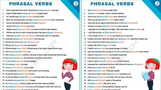 20 COMMON English Phrasal Verbs for Students amp Teachers [upl. by Enelyw]