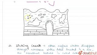 EROSIONAL AND DEPOSITIONAL LANDFORMS OF GROUNDWATER [upl. by Amal]