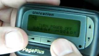 How to Turn ONOFF Unication or Motorola Advisor Elite Alpha Numeric Pager Beeper [upl. by Herriott]