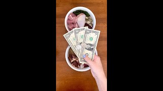 How much does raw dog food cost💰🥩🐕 shorts [upl. by Ankney11]